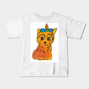 Yorkie Puppy Kids T-Shirt